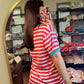 Living In Stripes Tee Dress