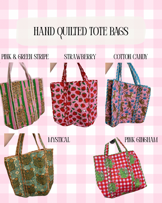 Hand Quilted Tote Bags