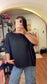Simple Days Ribbed Top - Black