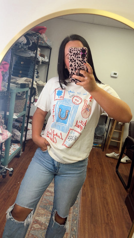 Lucky Girl Club Graphic Tee