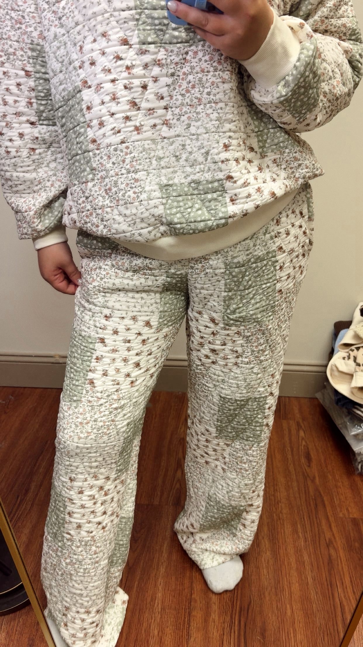 Sunday Morning Quilted Set - Olive
