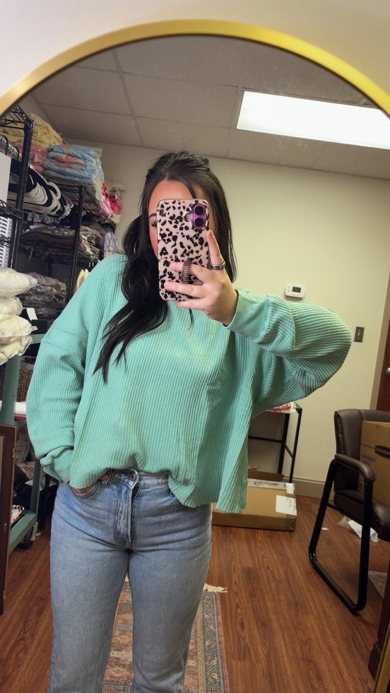 Mistletoe Open Back Top