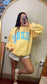 Lulu Mac Polka Dot Crewneck - Yellow