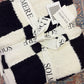 Cozy Cashmere Blanket- Black Checker