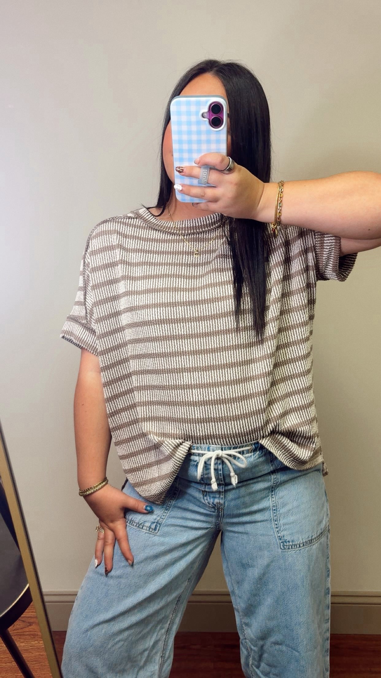 Coffee Please Ribbed Top