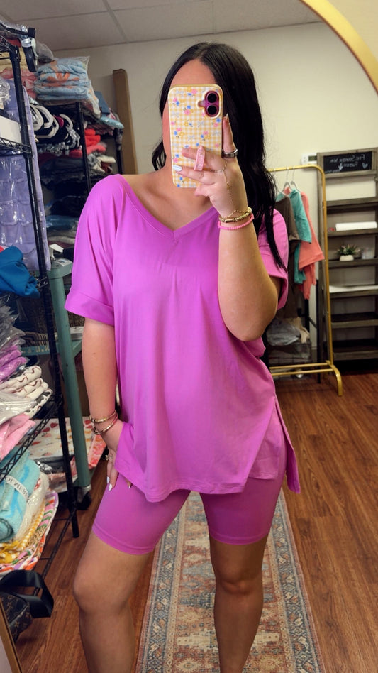 Timeless Biker Set- Bright Mauve