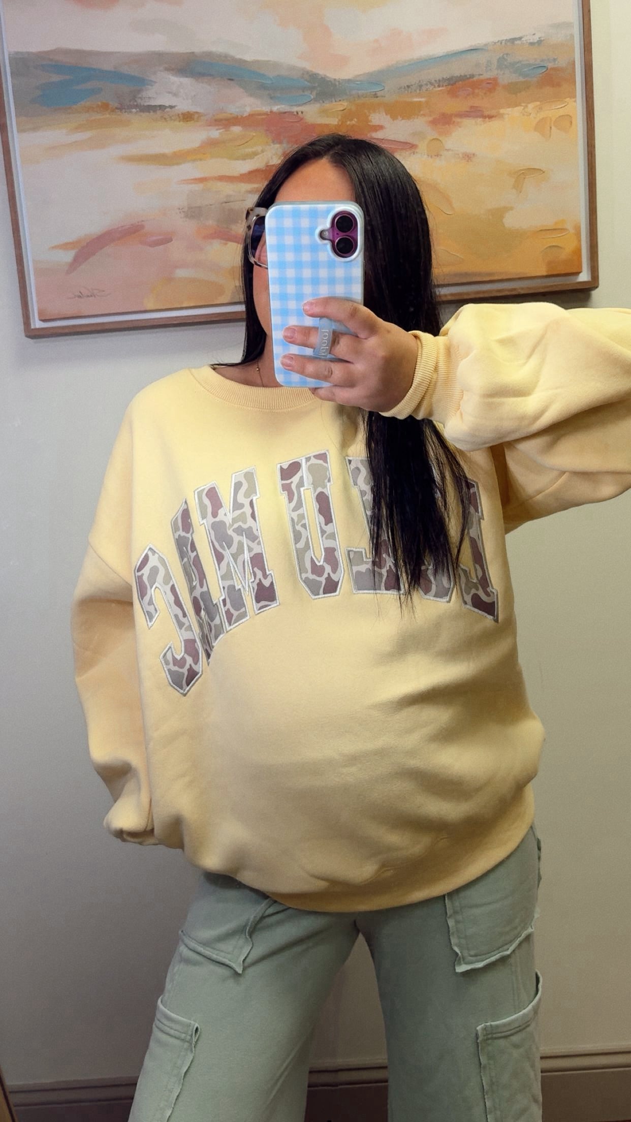 Lulu Mac Crewneck - Butter Camo