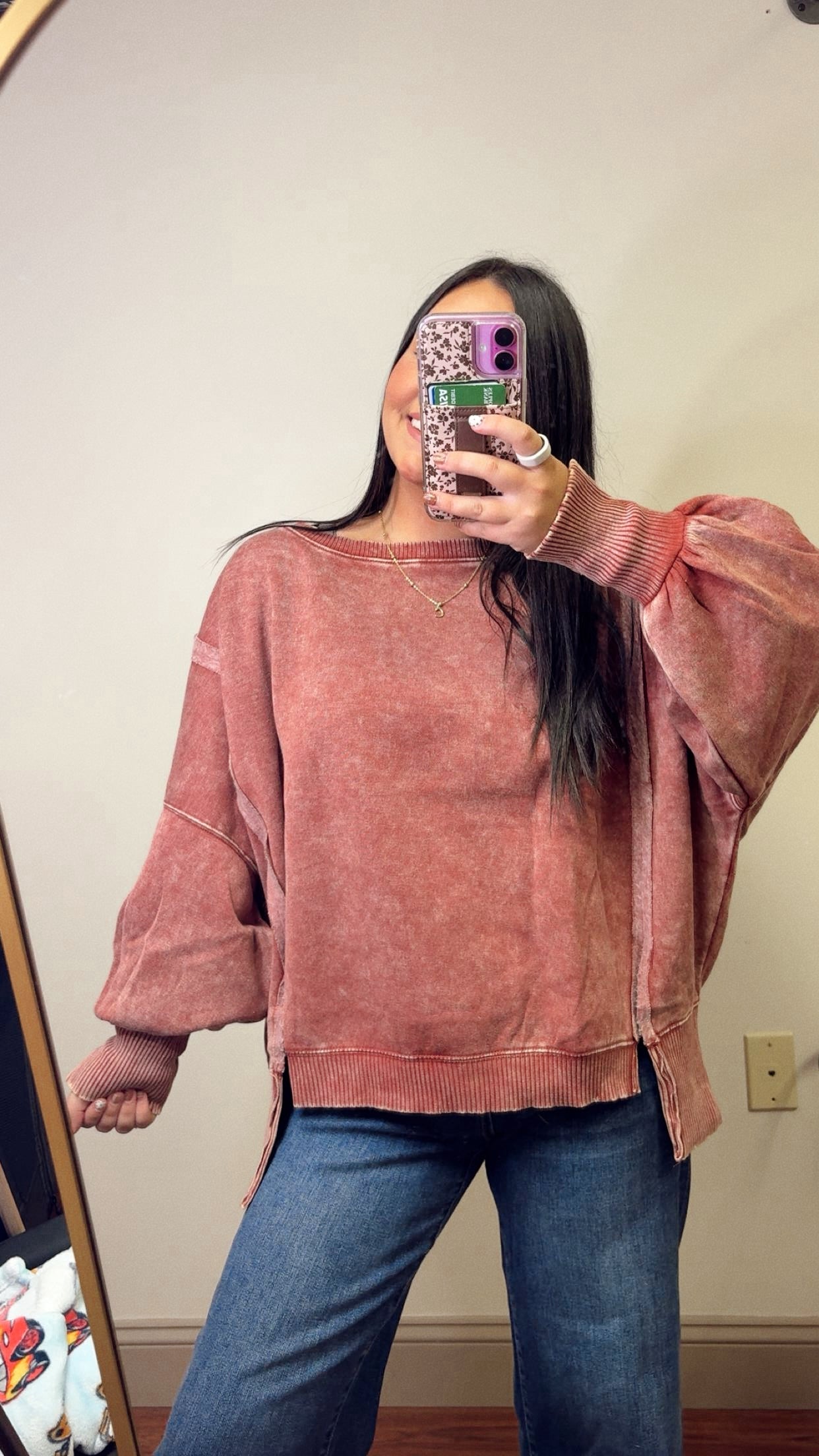 October Mornings Sweatshirt - Dark Rust