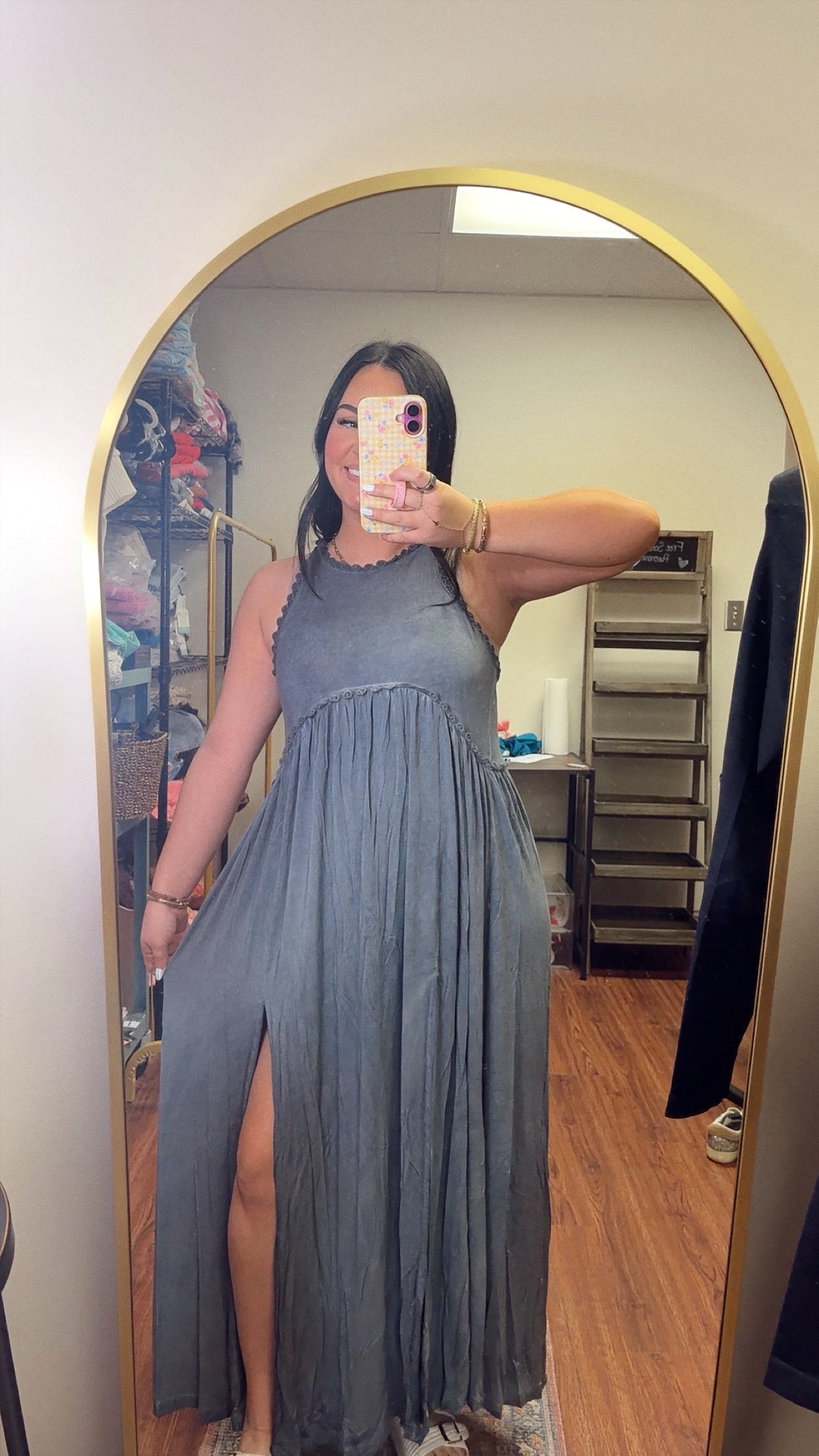 Midnight Breeze POL Dress - Blue