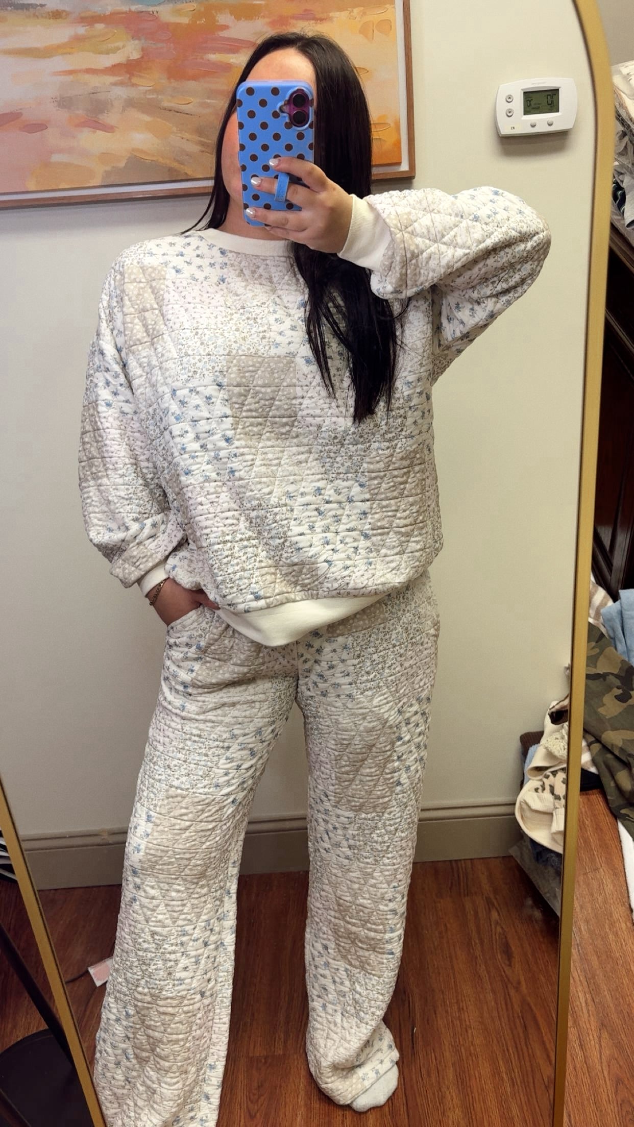 Sunday Morning Quilted Set - Taupe