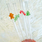 Christmas Glass Straw Pack
