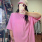 The Necessity Oversized Tee- Pink