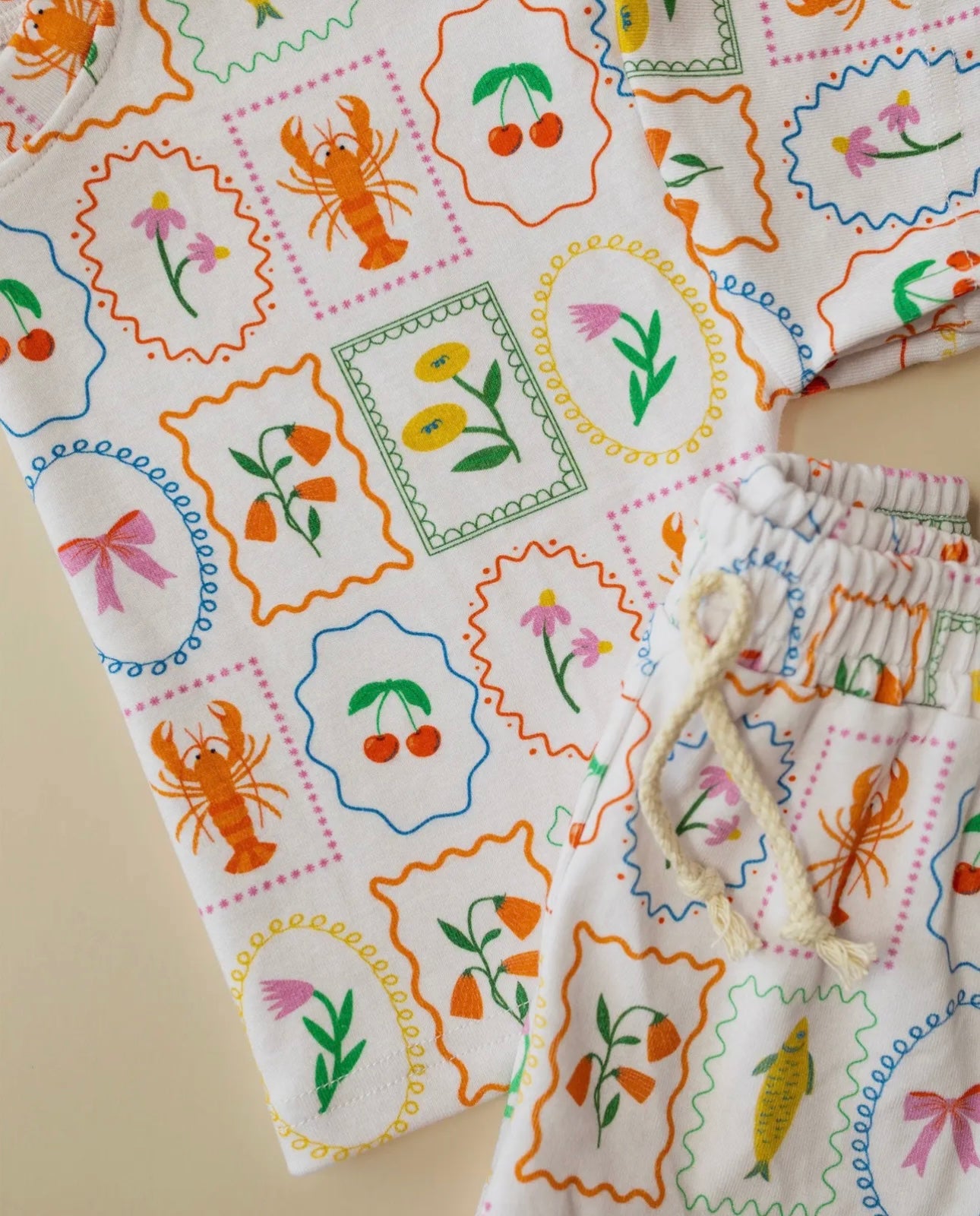 Kiddo Short Set- Whimsy Summer