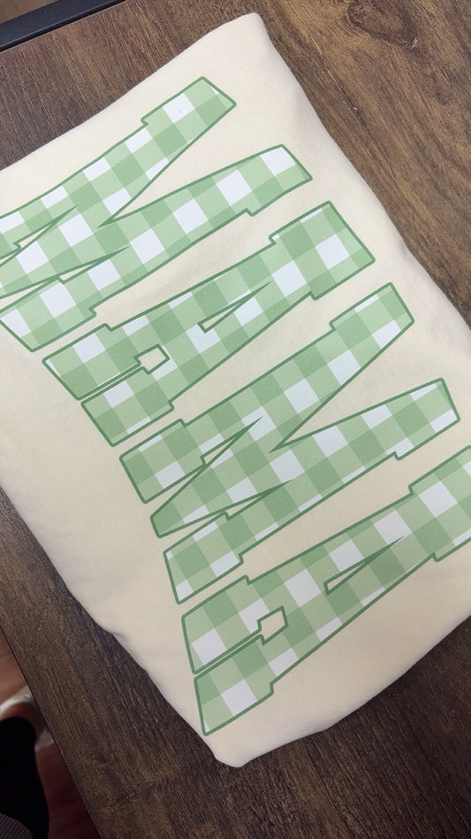 Gingham Mama Tee