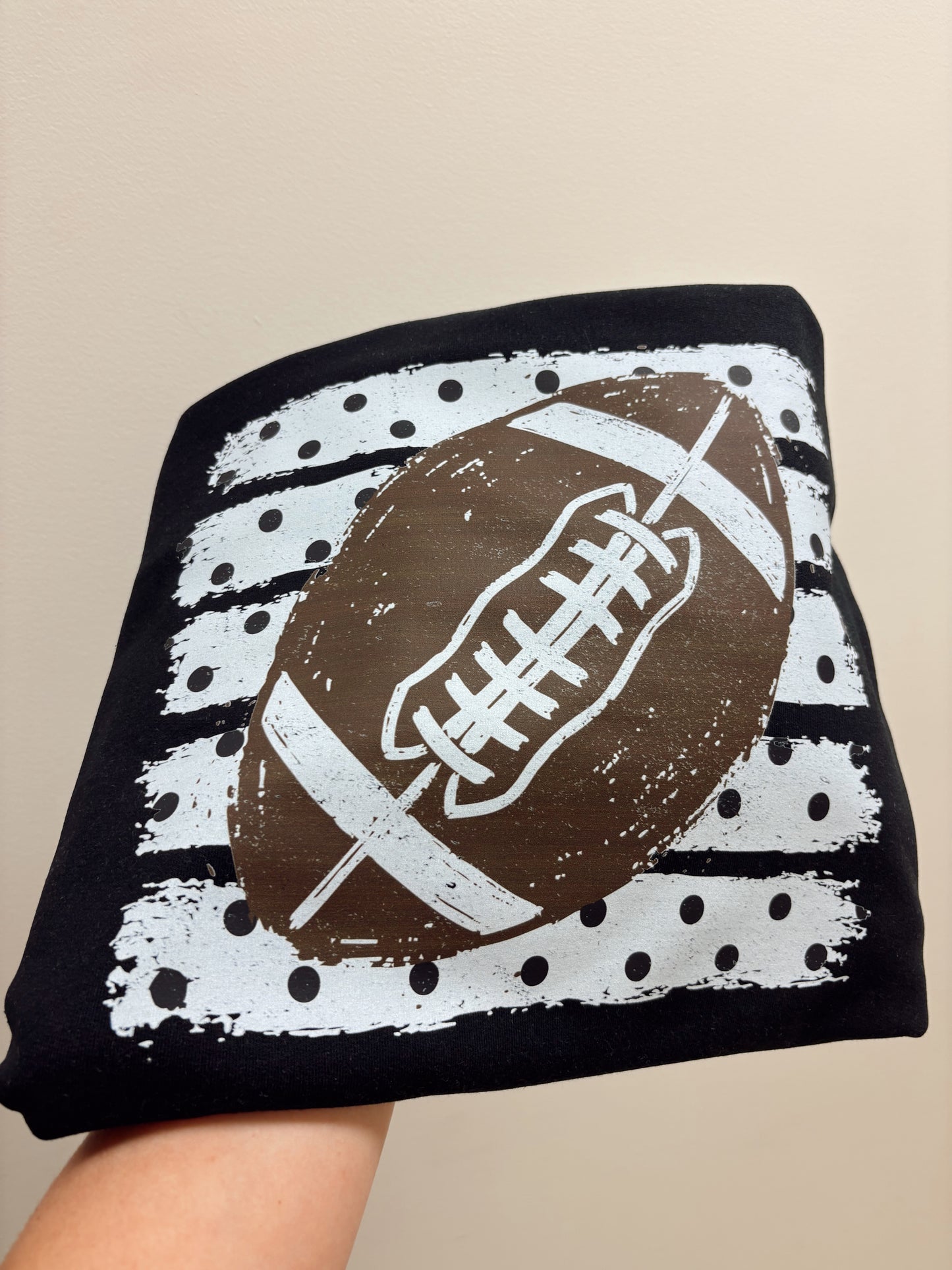 Polka Dot Football Crewneck