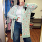 Cloud Cardigan - Mint Daisy