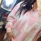 Spring Forward Sweatshirt- Pink Patchwork