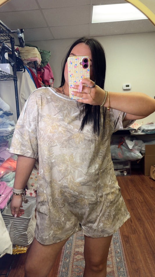Woodland Camo Romper