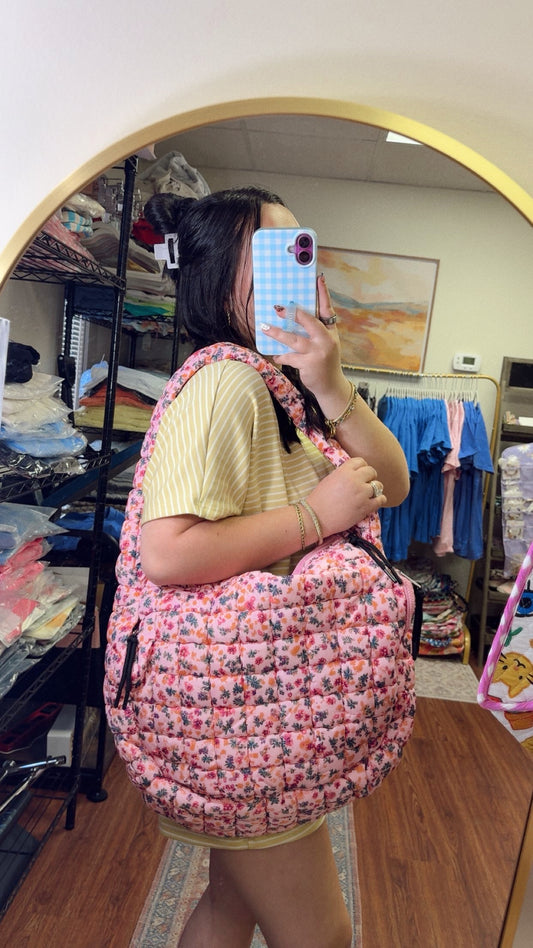 Floral Frenzy Puff Carry All
