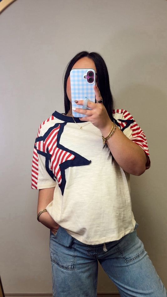 Stars And Stitches Top