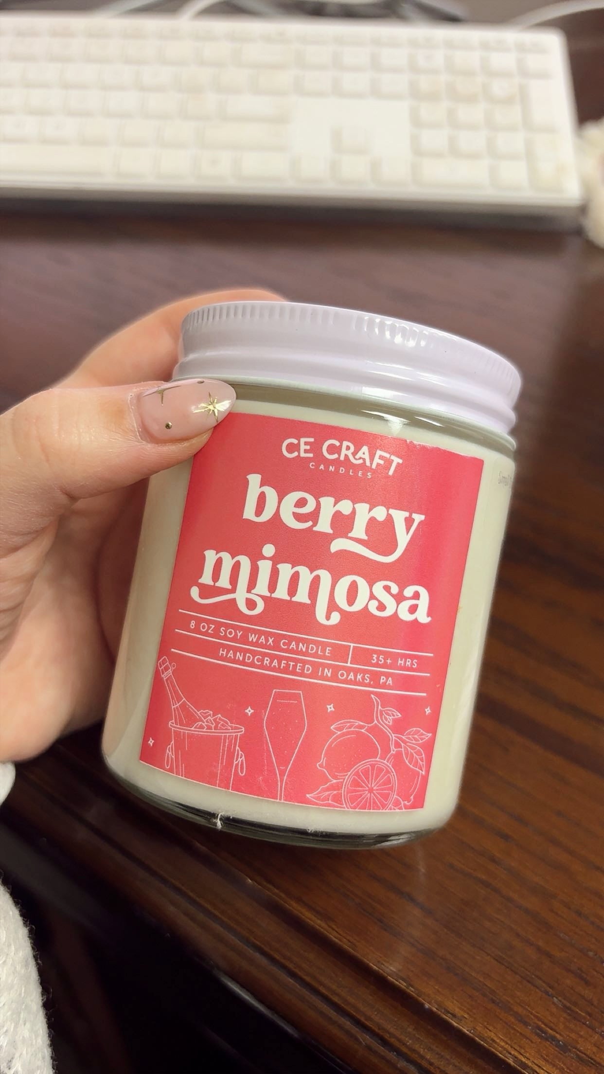 Berry Mimosa Candle