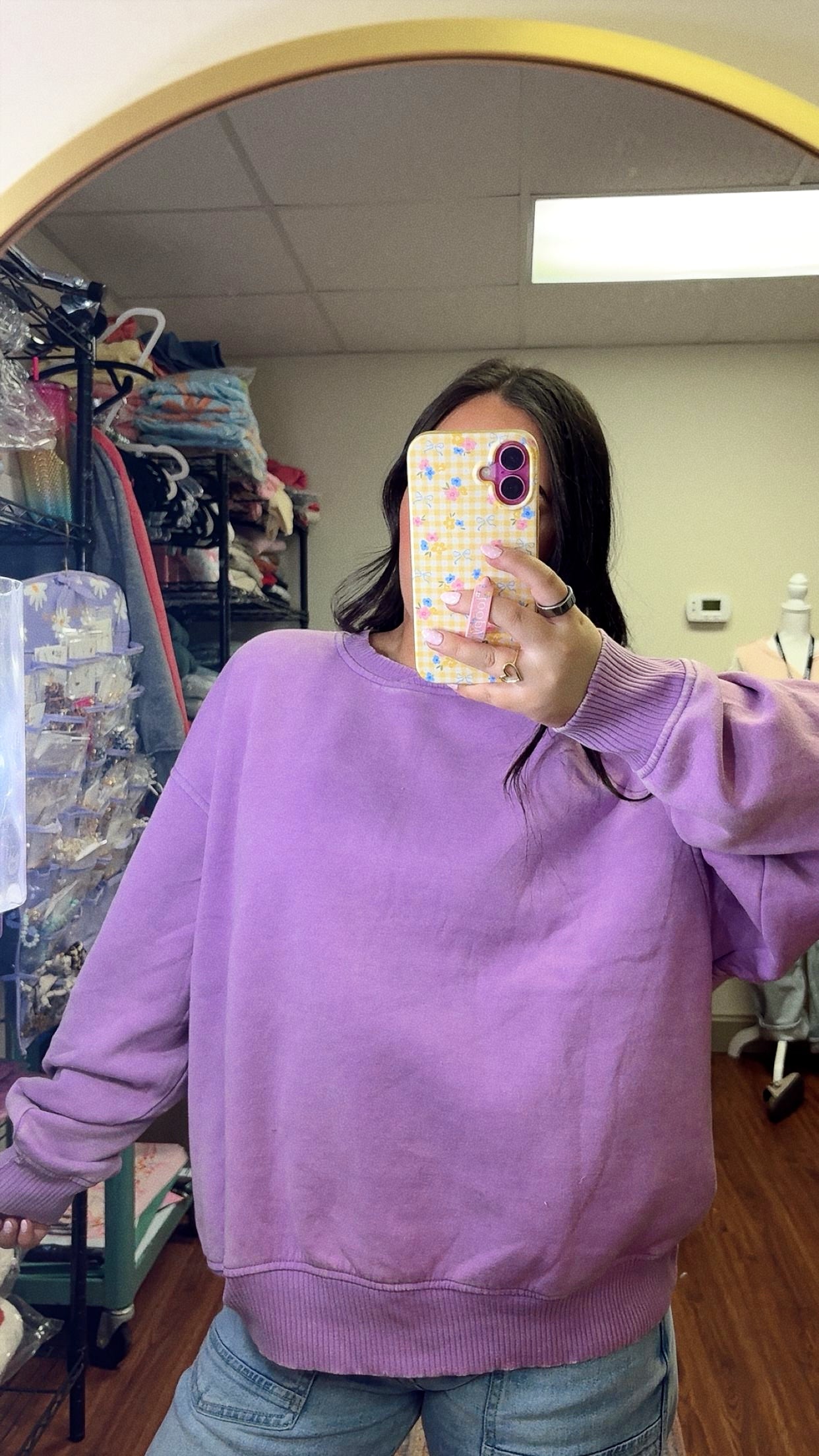 Purple Rain Oversized Sweatshirt