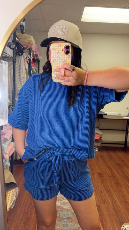 Hot Shot Ribbed Set - Royal