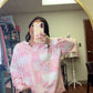 Spring Forward Sweatshirt- Pink Patchwork