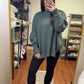 Downtown Oversized Sweater- Ash Jade
