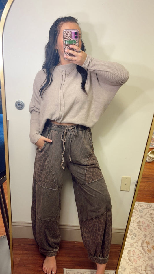 The Wren Leopard Pants