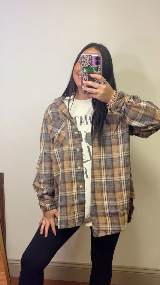 Sunday Stroll Oversized Flannel