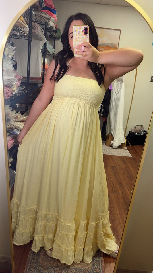 Magnolia Maxi Dress - Yellow