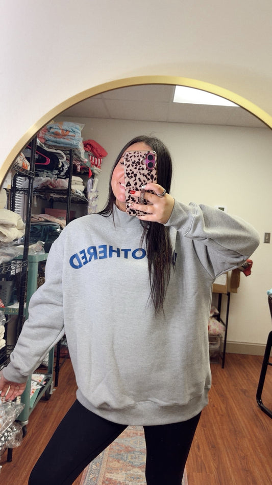 Unbothered Mock Neck Sweatshirt