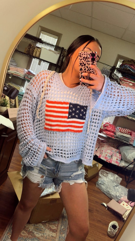 Land Of The Free Crochet POL Top