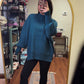 Downtown Oversized Sweater- Teal