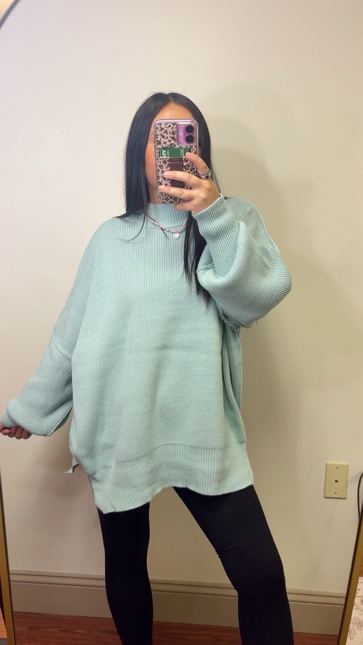 Fall Necessity Oversized Sweater - Sea Angel