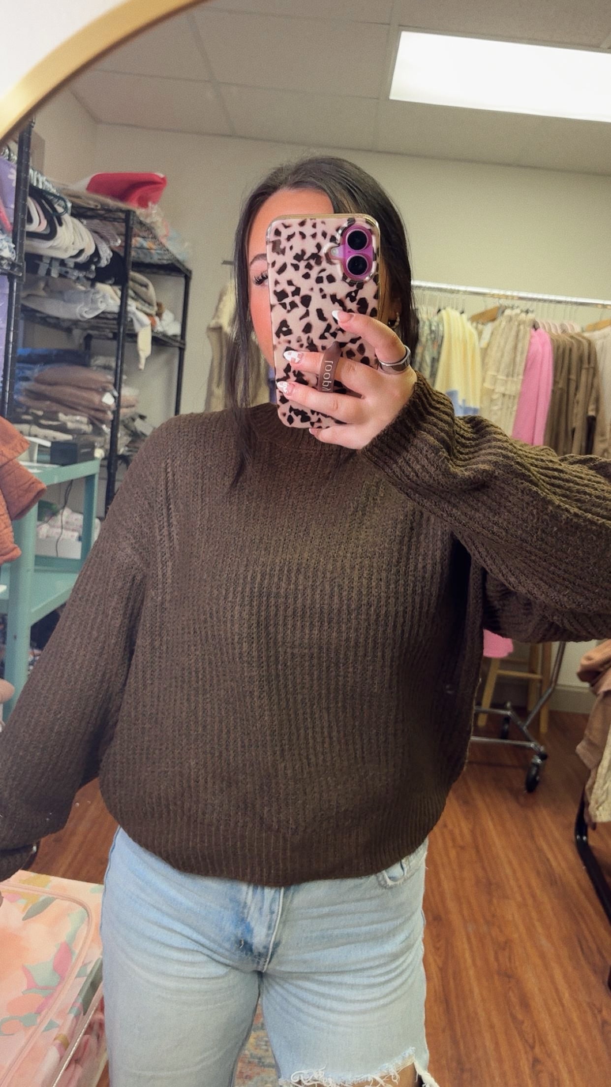 Chocolate Drop Sweater