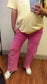 Bold Barrel Jeans - Hot Pink