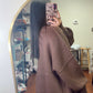 Downtown Oversized Sweater- Brown