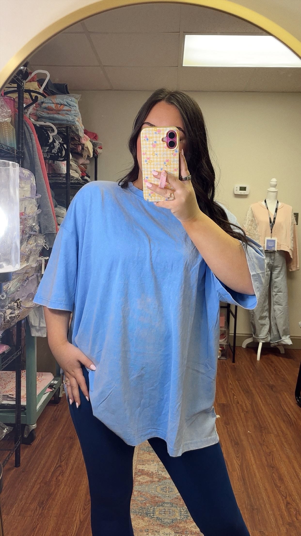 The Necessity Oversized Tee- Blue