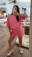 Styling Stripes Ribbed Set - Hot Pink