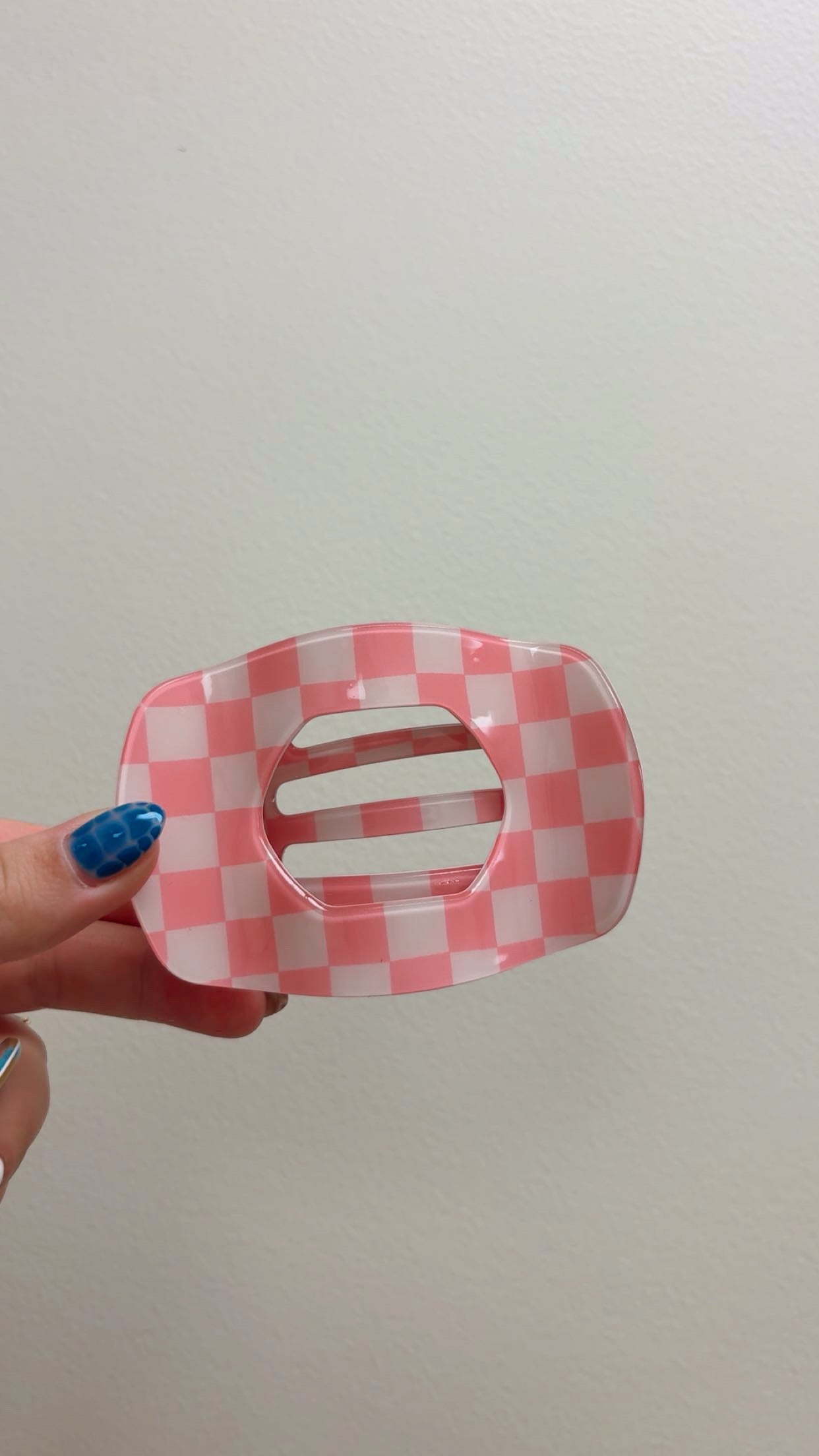 Checker Flat Claw Clips