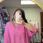 Isabella Sweater- Candy Pink