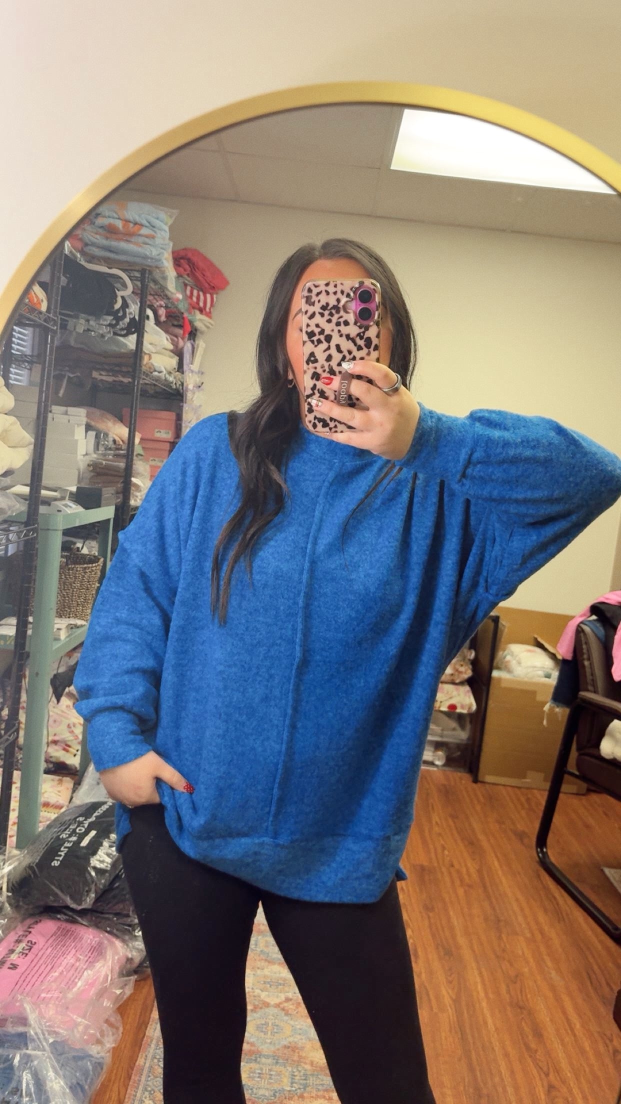 Winter Chill Top- Blue