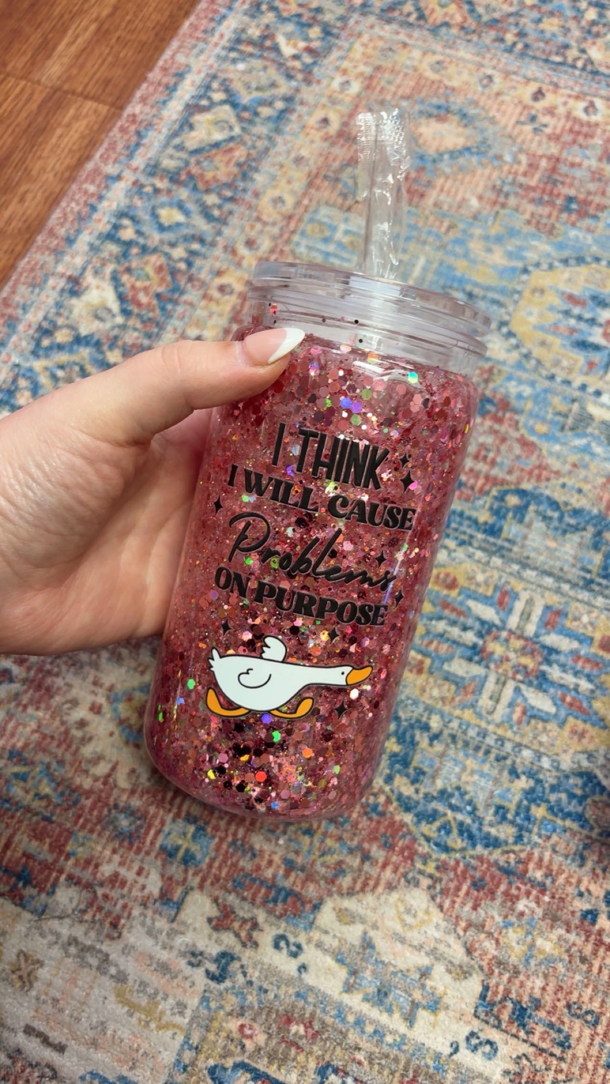 Snow Globe Glitter Cups