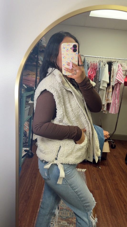 All Cozied Up Sherpa Vest