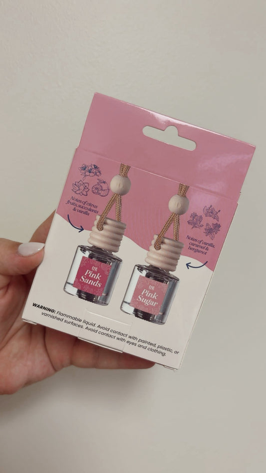 2 Pack Car Diffusers - Pink Sands & Pink Sugar
