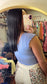 Blue Blooms Seamless Top
