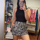 Side Hustle Leopard Skort