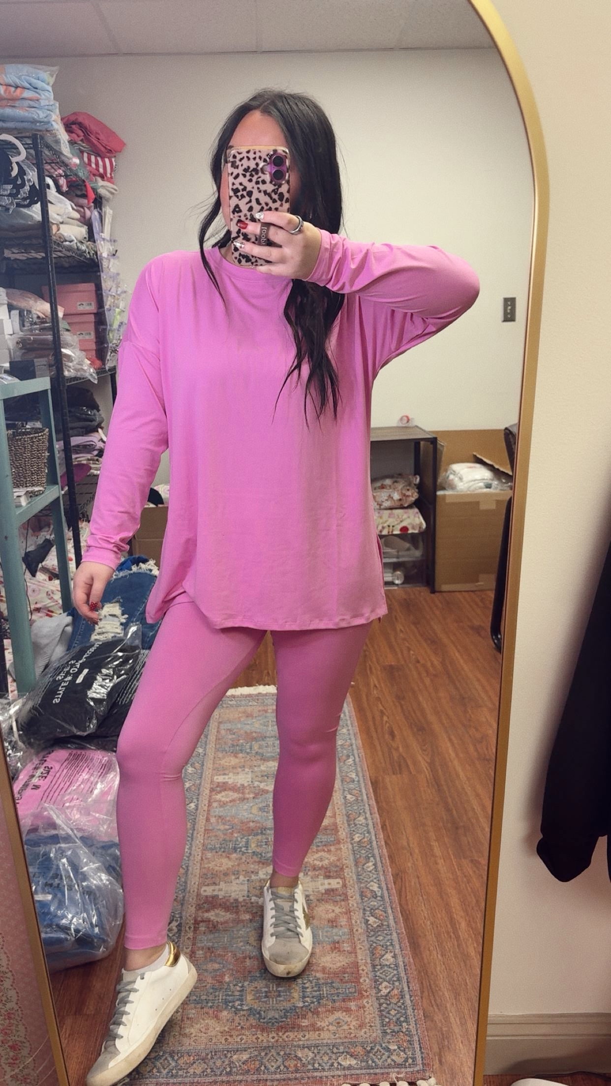 Timeless Long Sleeve Set- Pink